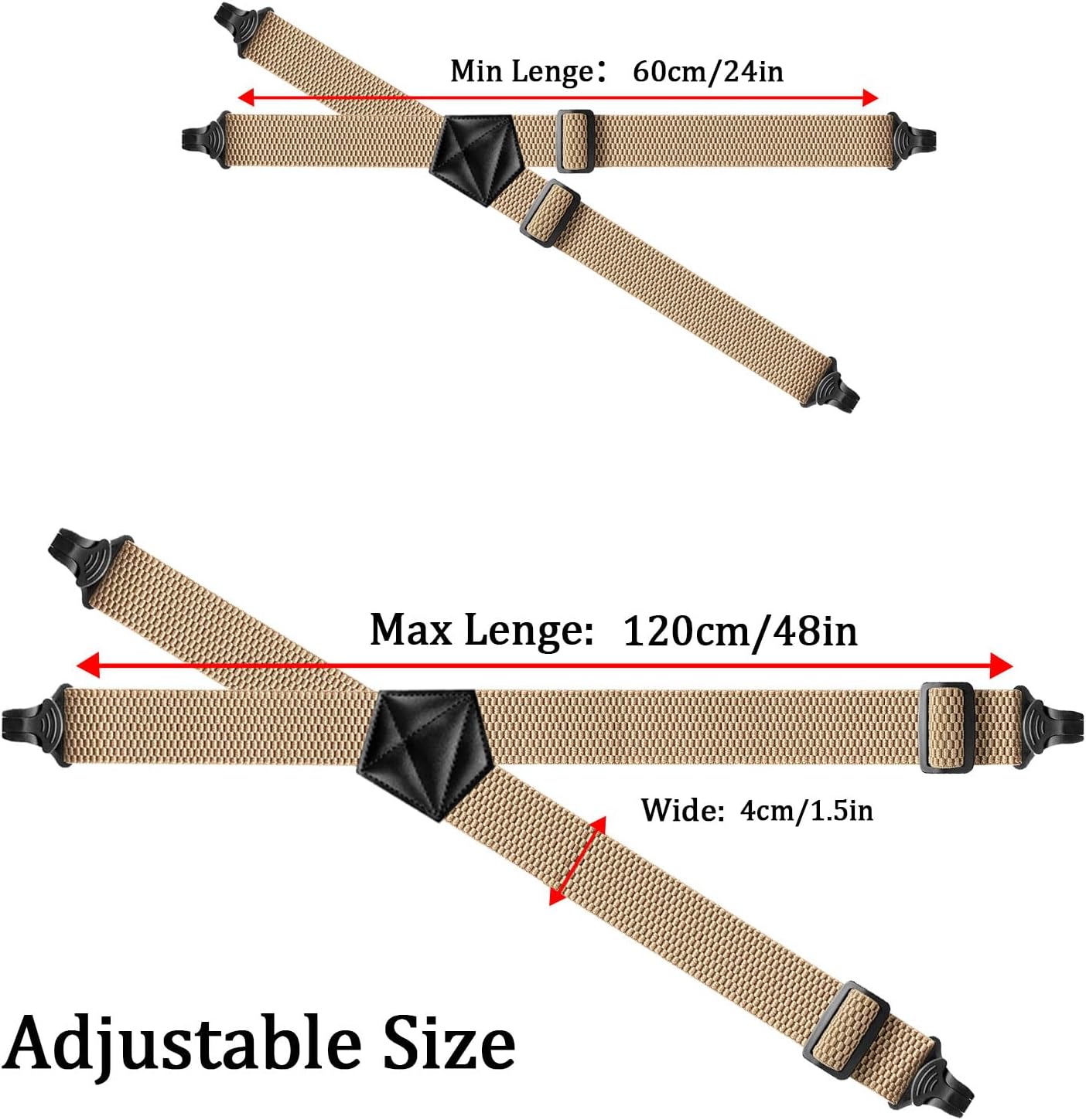 Thumbnail 6 de Braces Heavy Duty Work Suspenders for Men – Airport Friendly X-Back, 4cm Wide