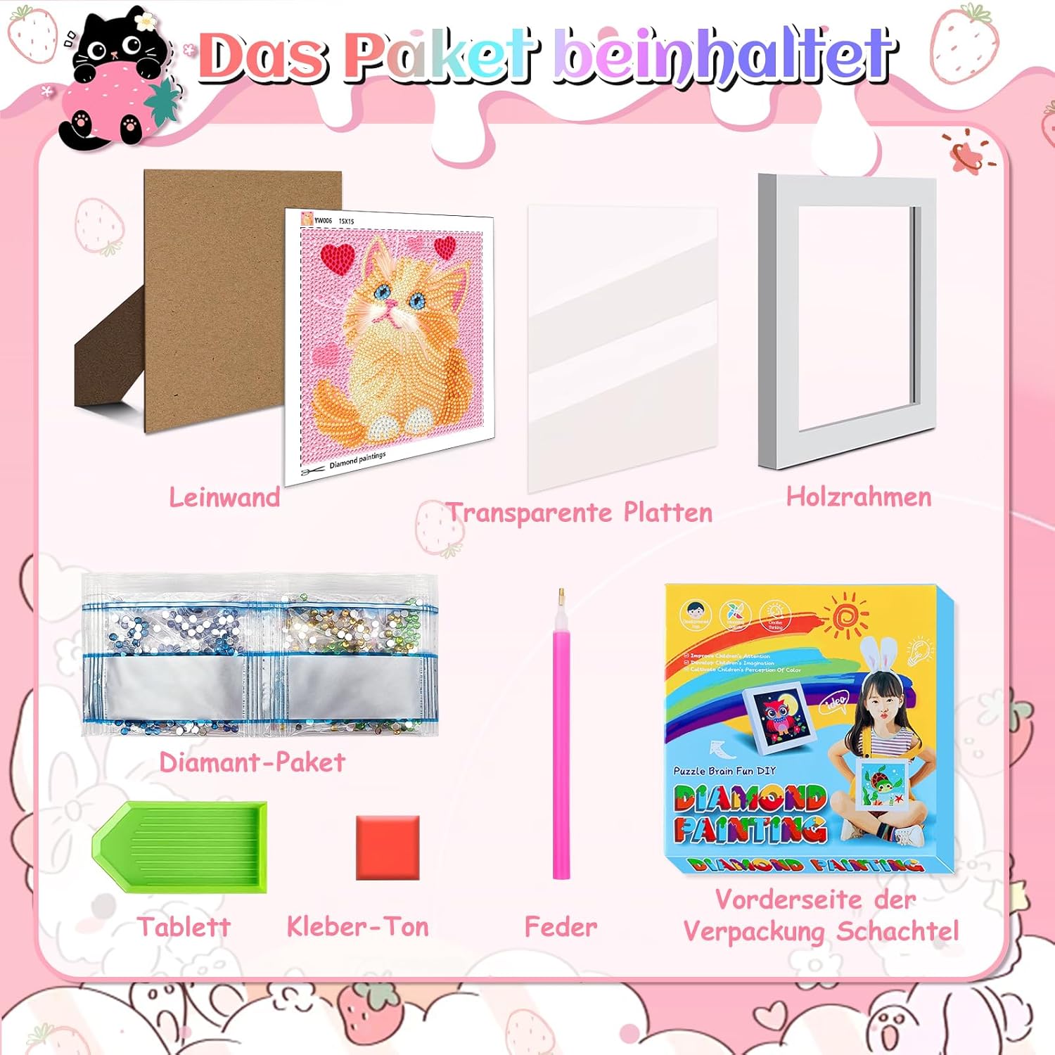 Thumbnail 5 de jieyisier Diamant Malerei 6x6 Zoll 🎨