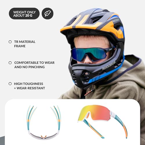 Detalle de ROCKBROS Lunettes de Soleil polaires pour enfants