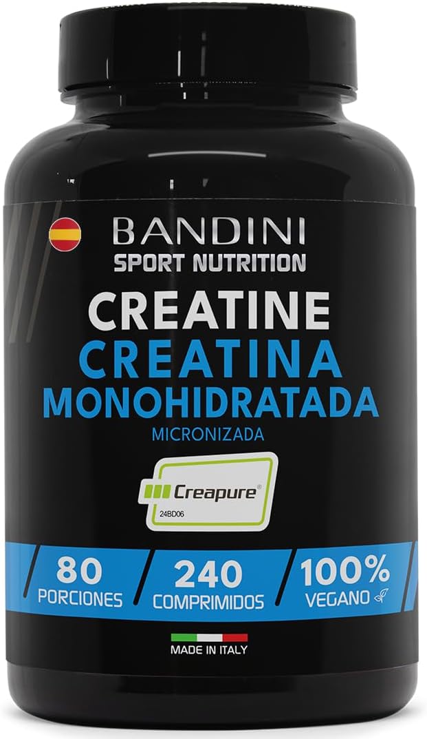 Imagen de Bandini® Creatine CREAPURE® Monohidrato 💪 240 Comprimidos en OfertitasTOP