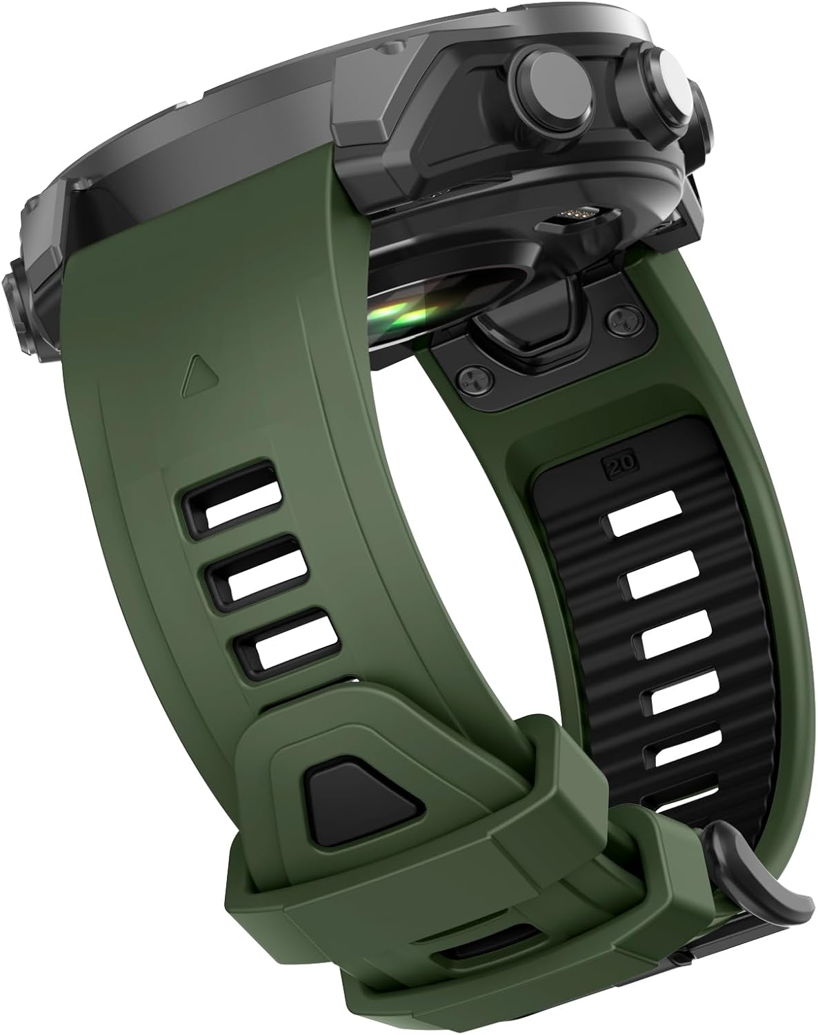 Thumbnail 6 de OVERSTEP 20mm Silicone Watch Band for Garmin Fenix Series