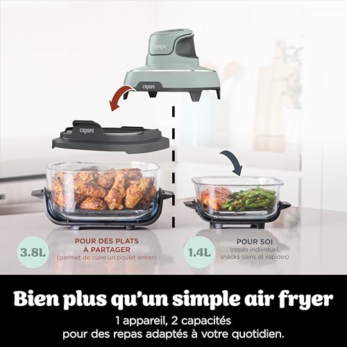 Detalle de Ninja CRISPi Air Fryer Design Compact 4 en 1 – FN101EUSG