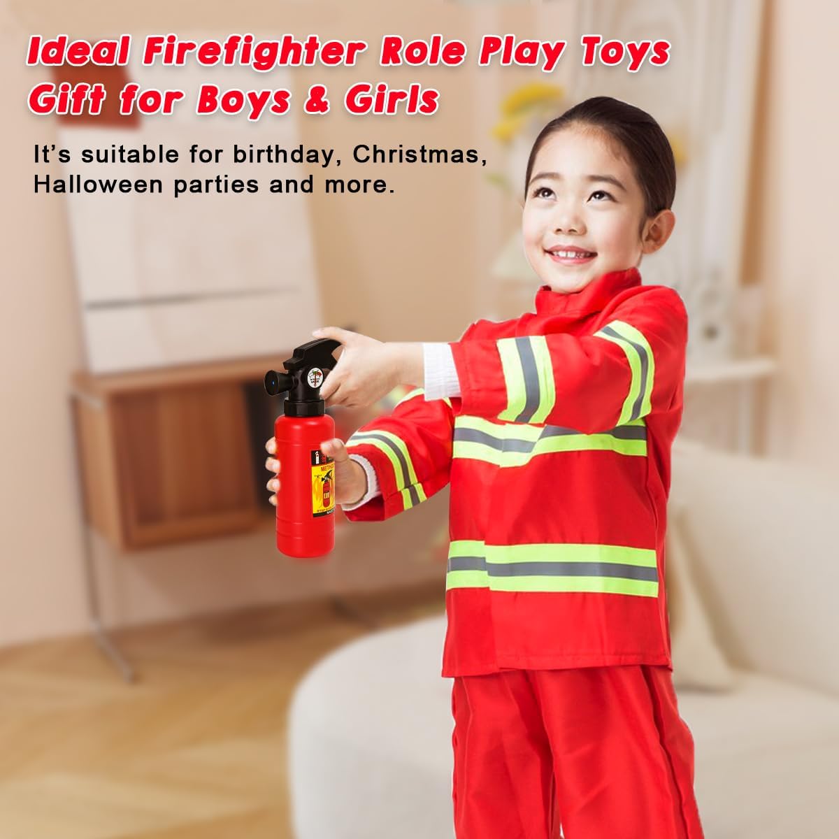 Thumbnail 6 de LOYO Kids Fireman Costume for 3-6 Years