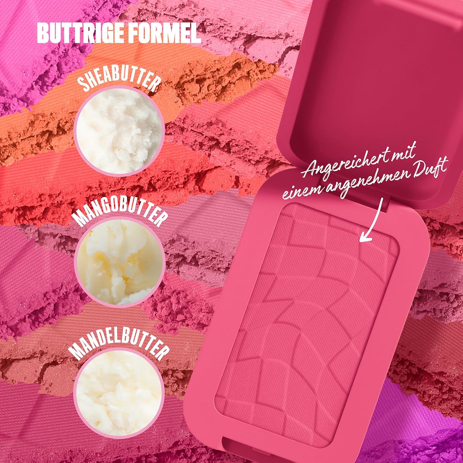 Detalle de NYX Professional Makeup Buttermelt Blush – cremiger Blush mit Shea Butter, Mandelbutter & Mangobutter, Farbton 08 Getting Butta