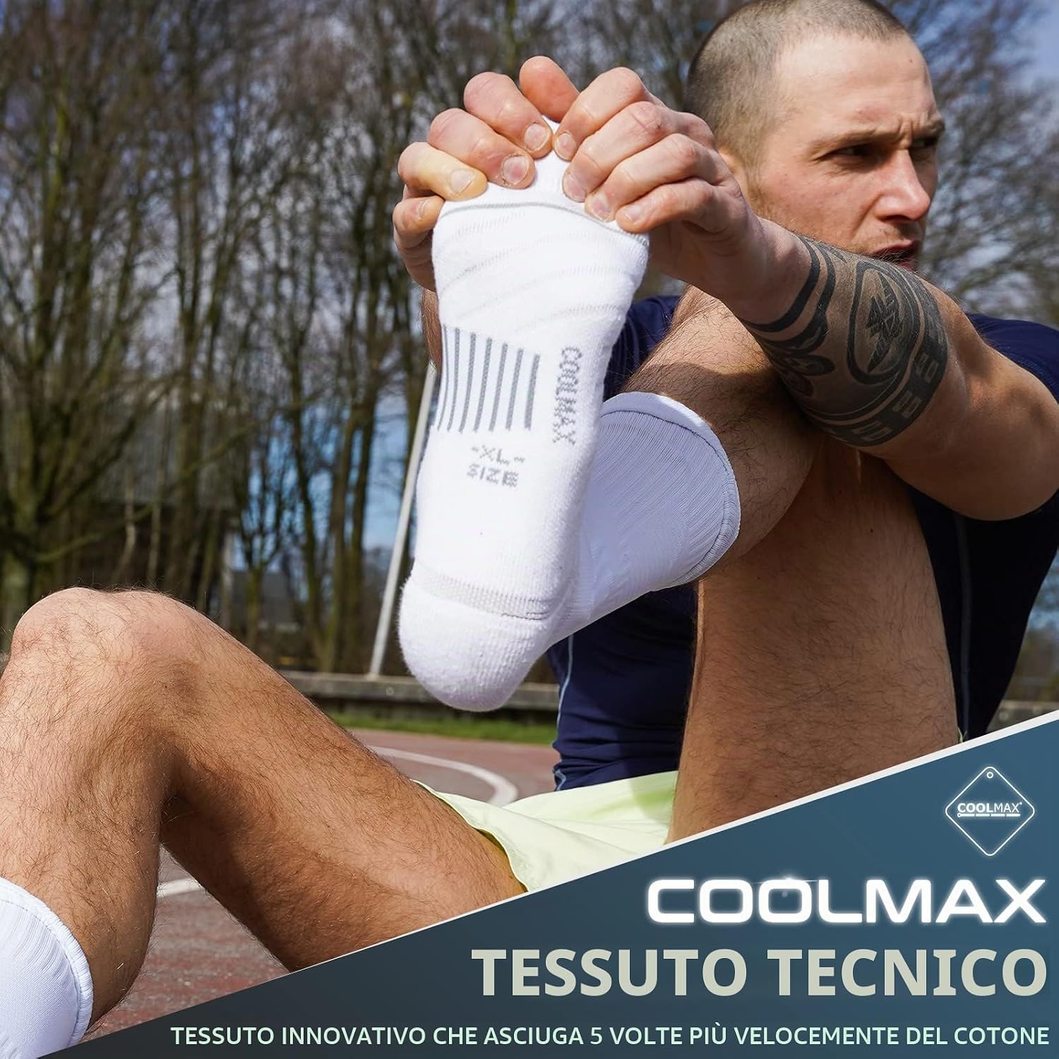 Detalle 2 de Rahhint Pro Calzini running compressione 3 paia 35-51
