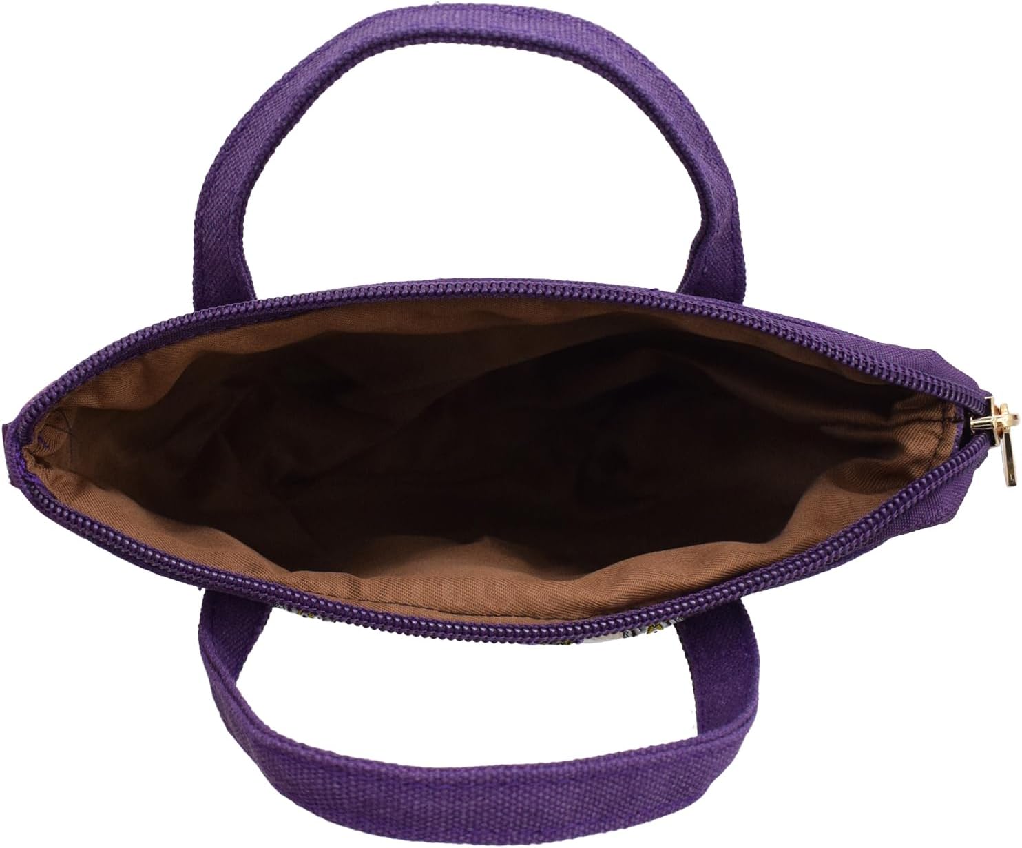 Thumbnail 4 de TeeYee Damen Klein Boho Canvas Umhängetasche mit Stickerei – Mini Crossbody Bag, abnehmbarer Schultergurt