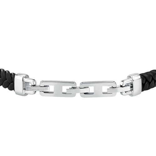 Thumbnail 2 de Maserati Bracelet Homme en Acier et Cuir Recyclé, Collection RECYCLED LEATHER