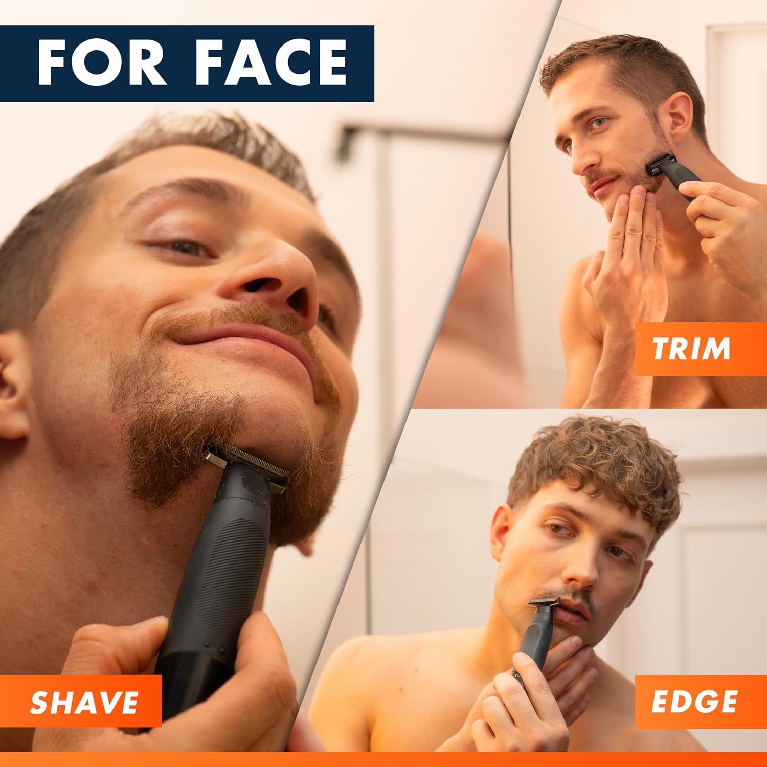 Detalle de Gillette Fusion One Hybrid Electric Razor (Wet & Dry) with Precision Trimmer