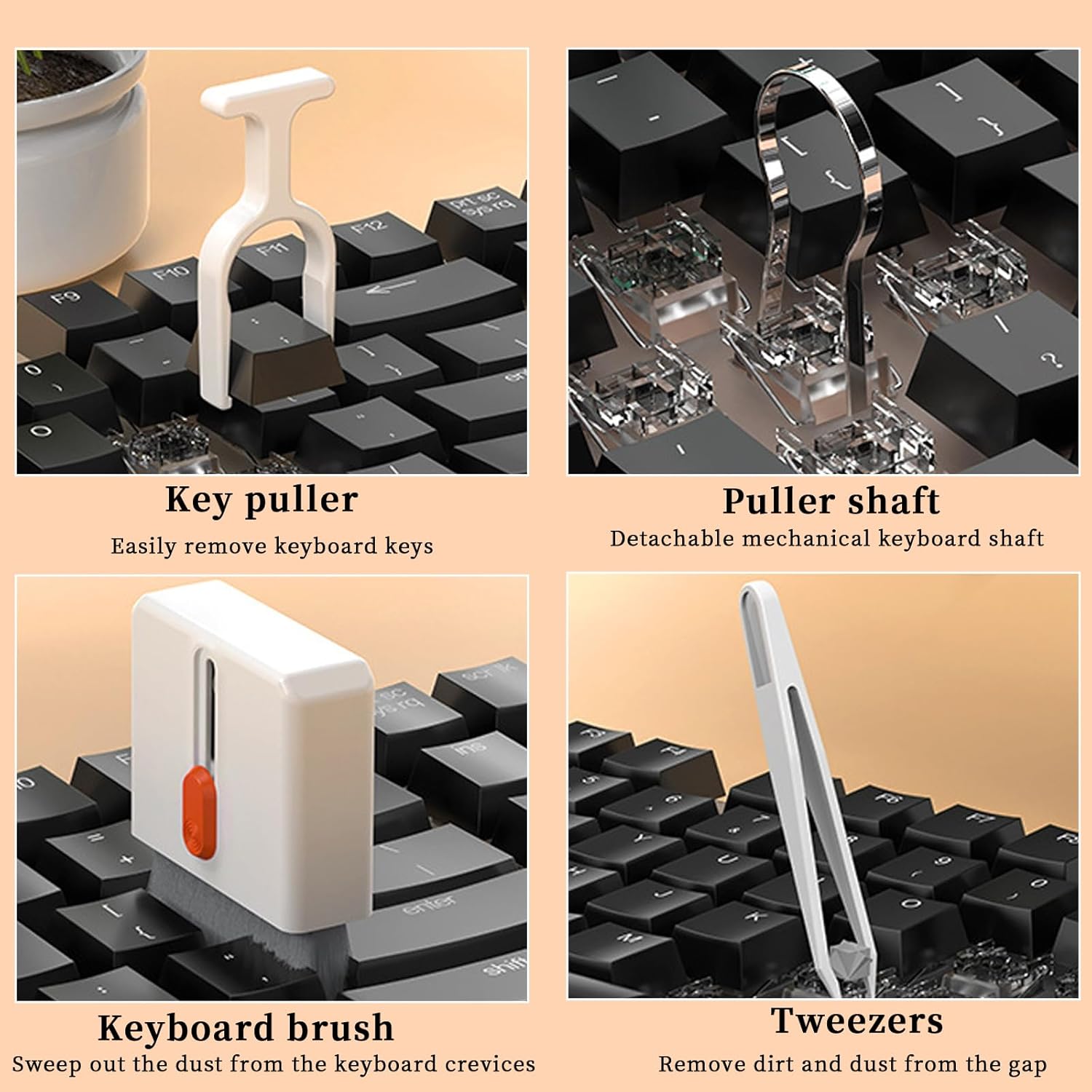 Thumbnail 3 de 32-in-1 Tastatur Reinigungsset für Handy, Kopfhörer & Kameras – Keyboard Cleaning Kit mit Aufbewahrungsbox