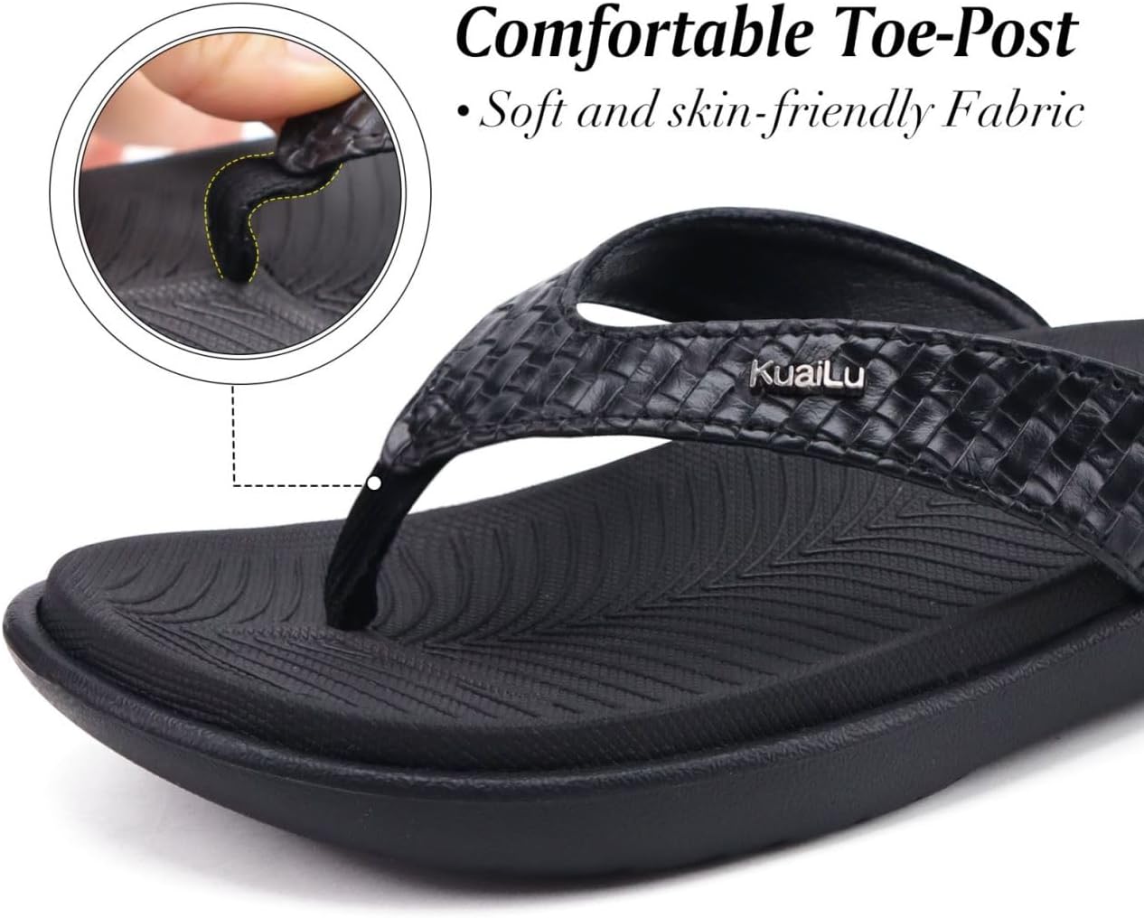 Thumbnail 5 de KuaiLu Womens Flip Flops with Arch Support