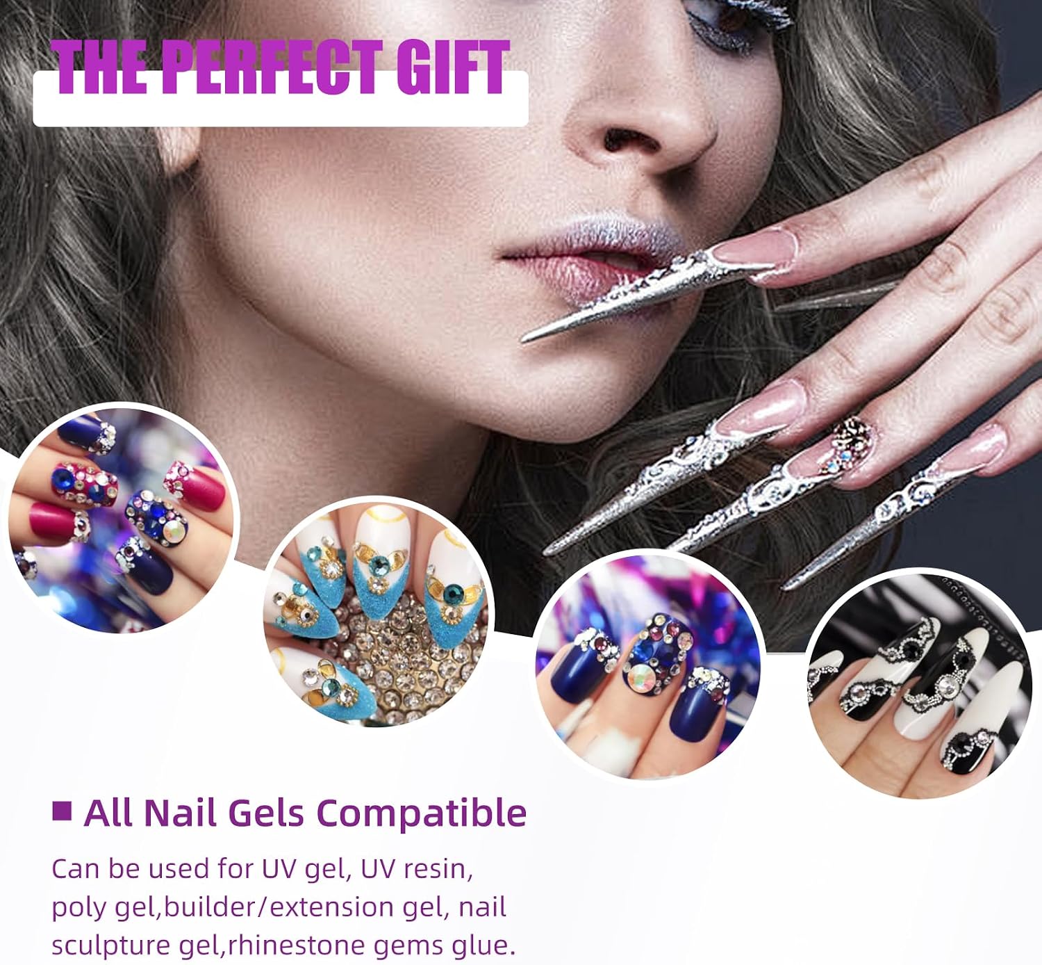 Detalle de LadyMisty 268W UV LED Nail Lamp (57 Beads) with 4 Timer Settings and LCD Touch Display