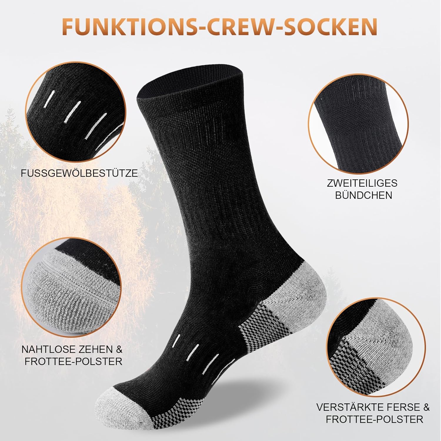 Thumbnail 2 de Niorasen Socken Herren 4 Paar