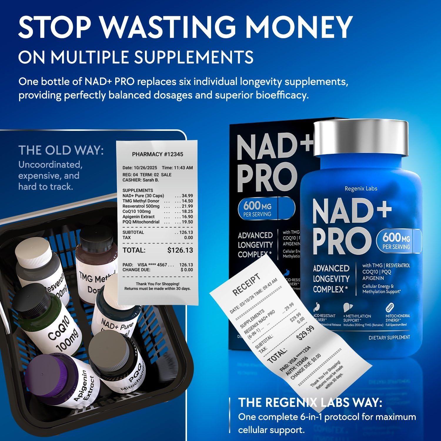 Detalle 2 de NAD+ Complex Supplement 600 mg