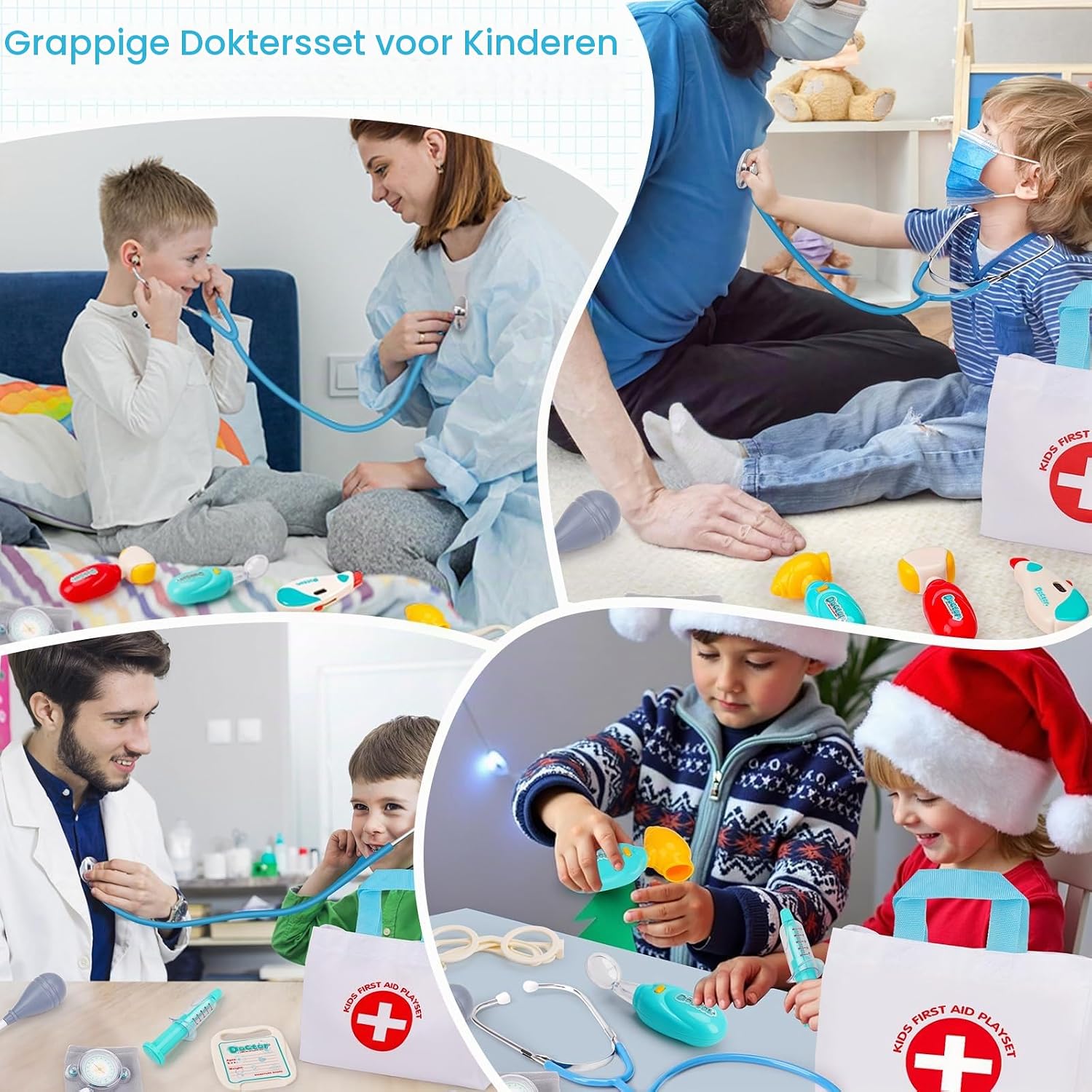 Thumbnail 5 de Lypsochaat 660-80 dokterskoffer voor kinderen met stethoscoop en thermometer