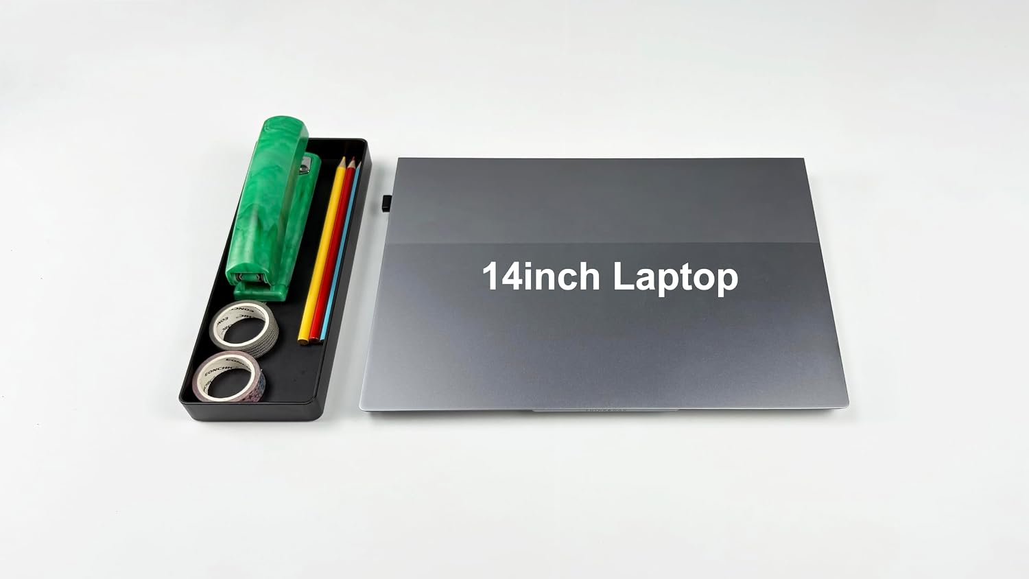 Thumbnail 3 de Amazon Basics Rectangular Plastic Desk Organizer (Half Accessory Tray)