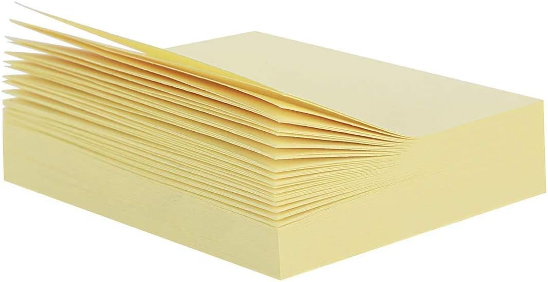 Detalle de ZCZN Foglietti Adesivi Colorati Super Sticky Notes 100 pezzi x 30 blocchi – Giallo Chiaro, 51x38 mm