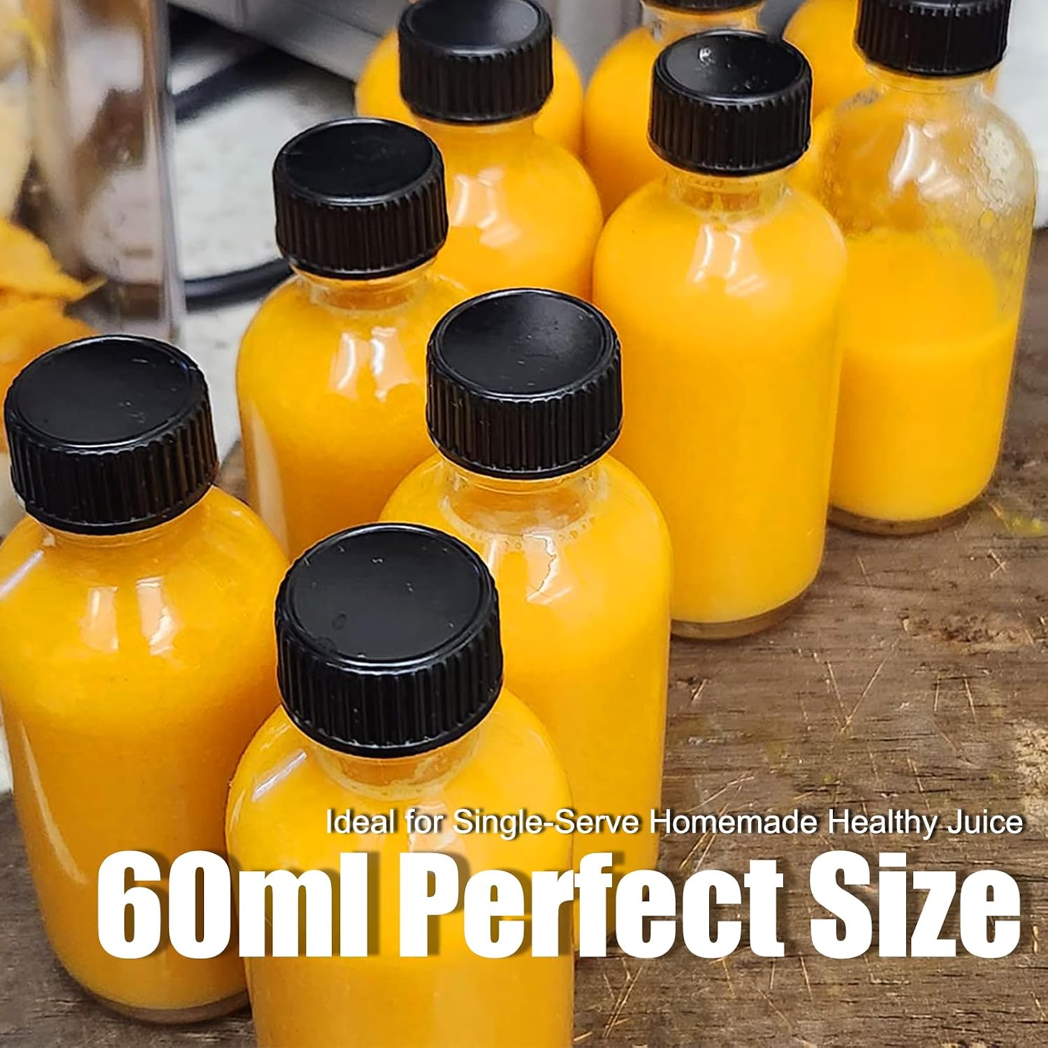 Thumbnail 4 de JohnBee Glass Boston Round Bottles, 2 oz