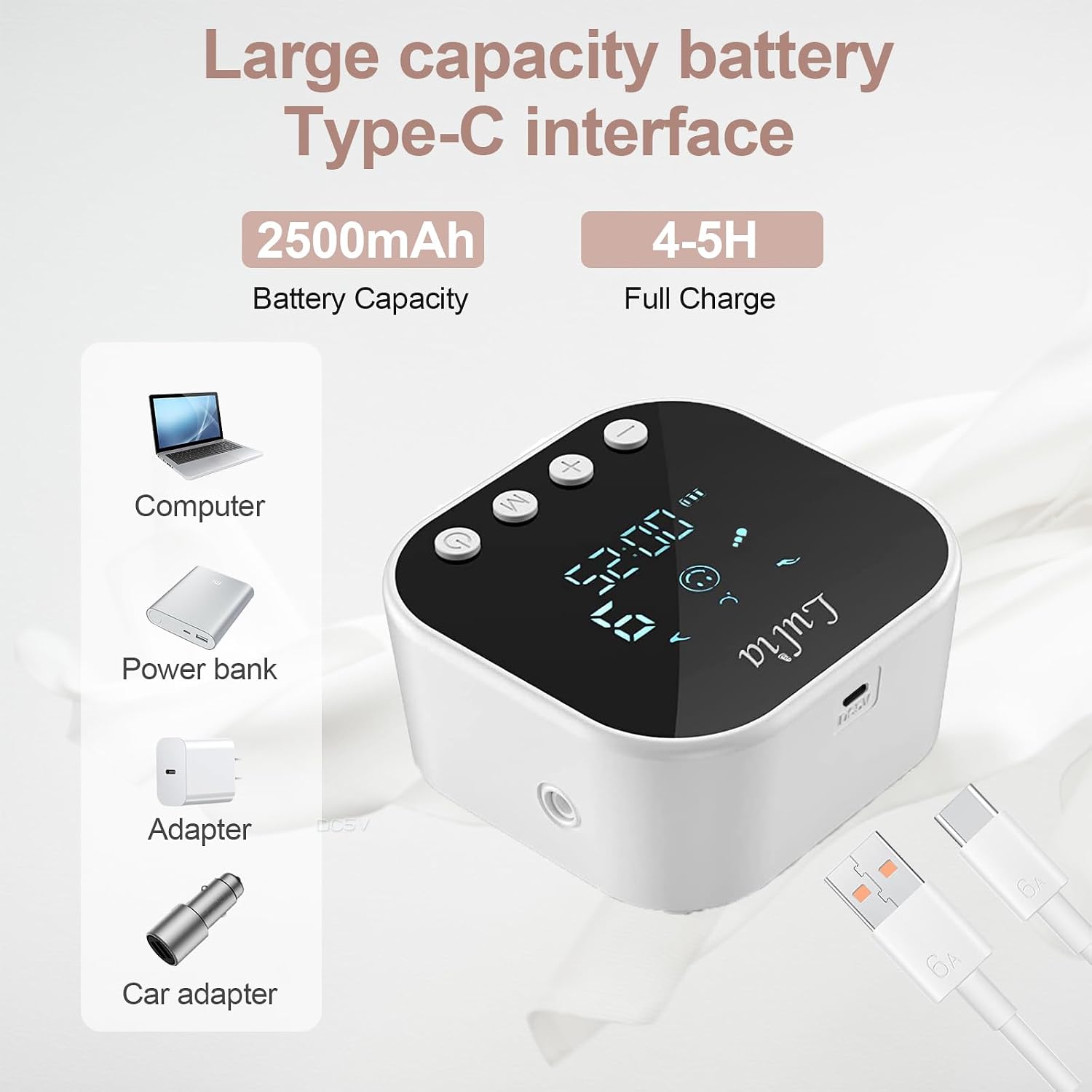 Thumbnail 5 de Lulia Elektrische Milchpumpe – 4 Modi, 9 Stufen, 2500mAh Akku, leise und BPA-frei