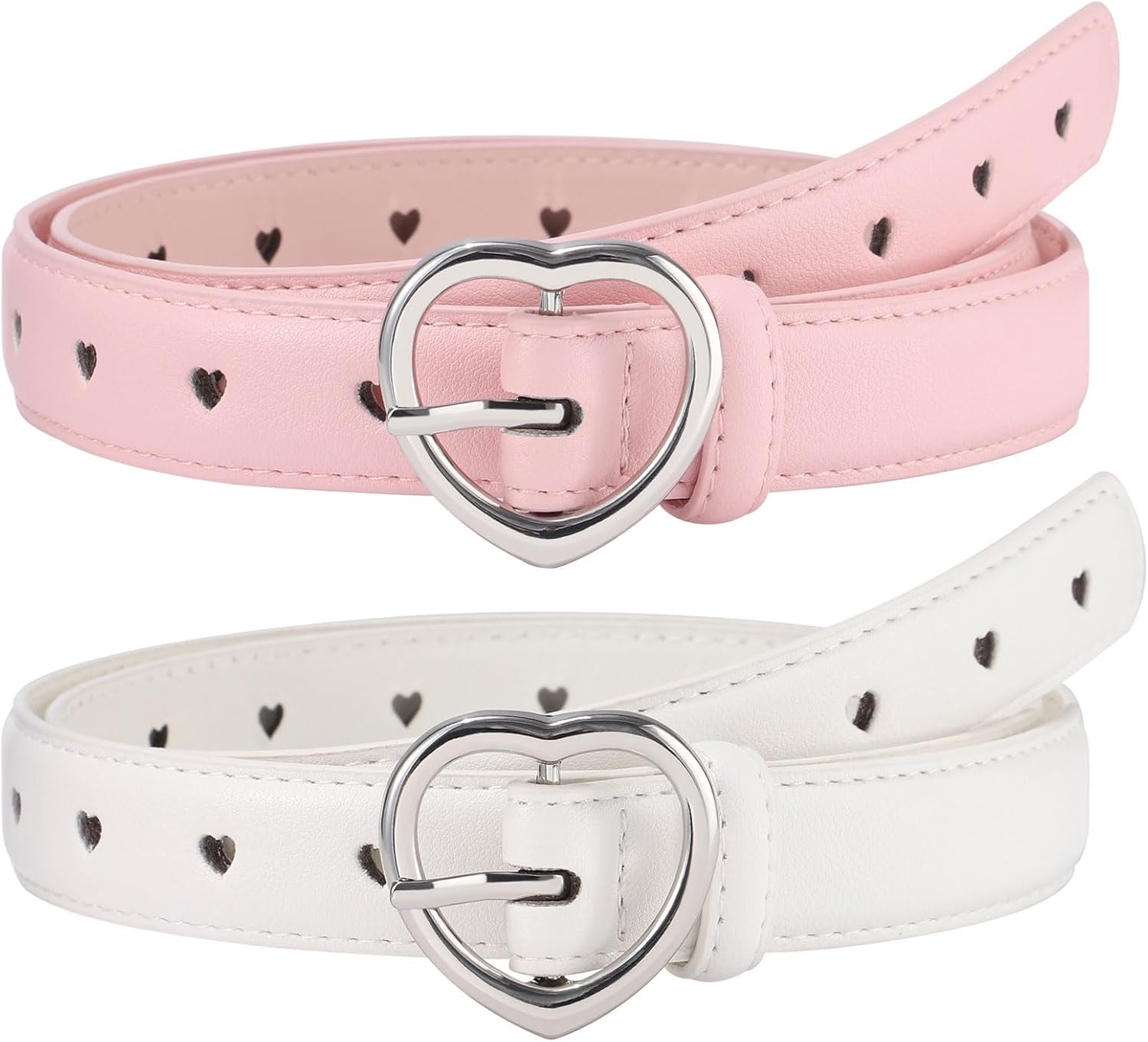 Thumbnail 5 de Coubeau 2 Pezzi Cintura Bambino Elastica Intrecciata con Cuore – Regolabile