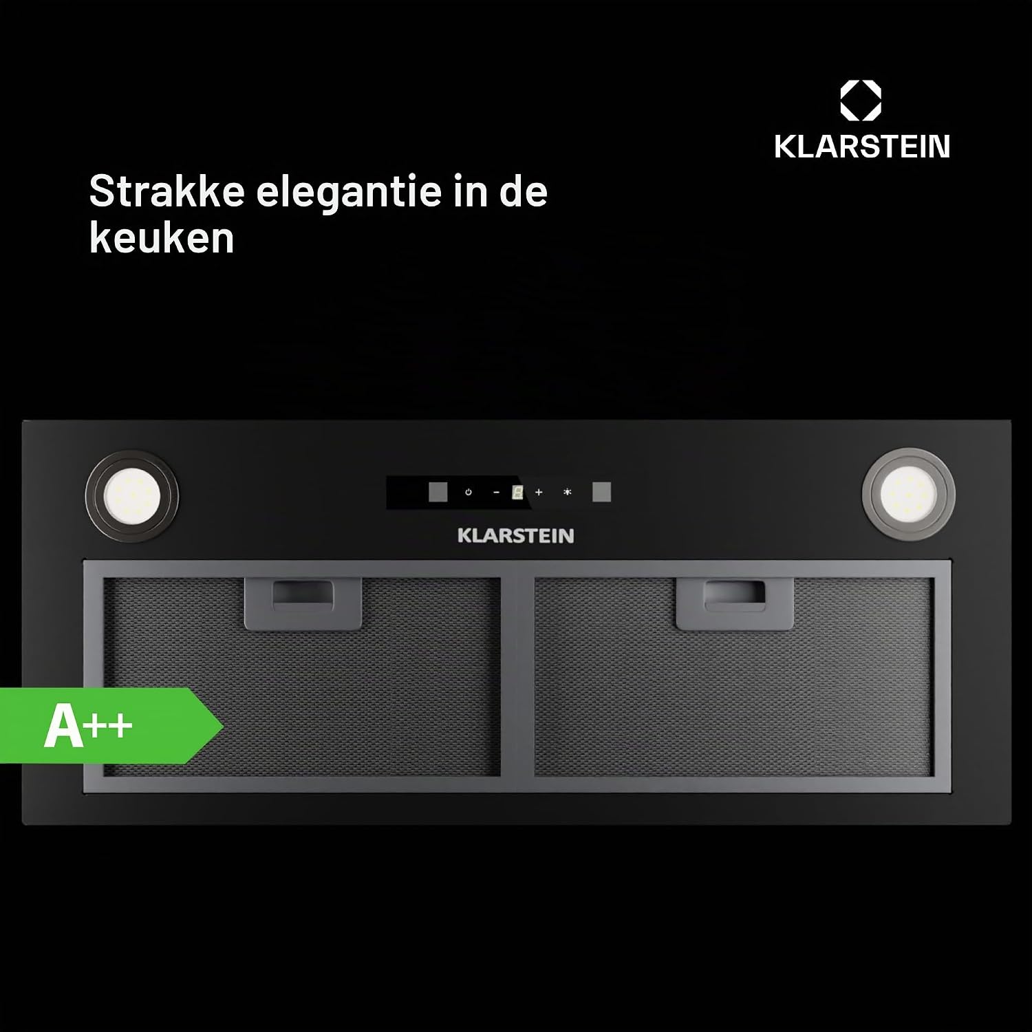 Detalle 2 de Klarstein CGCH3-Paolo-72BK afzuigkap 72 cm met ledverlichting en 439 m³/u