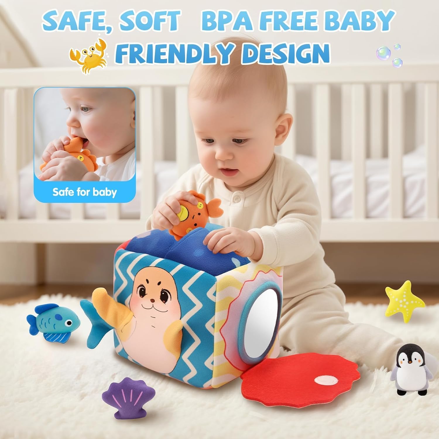 Detalle de SAIMAND Ocean Sensory Box Toy 5 plush