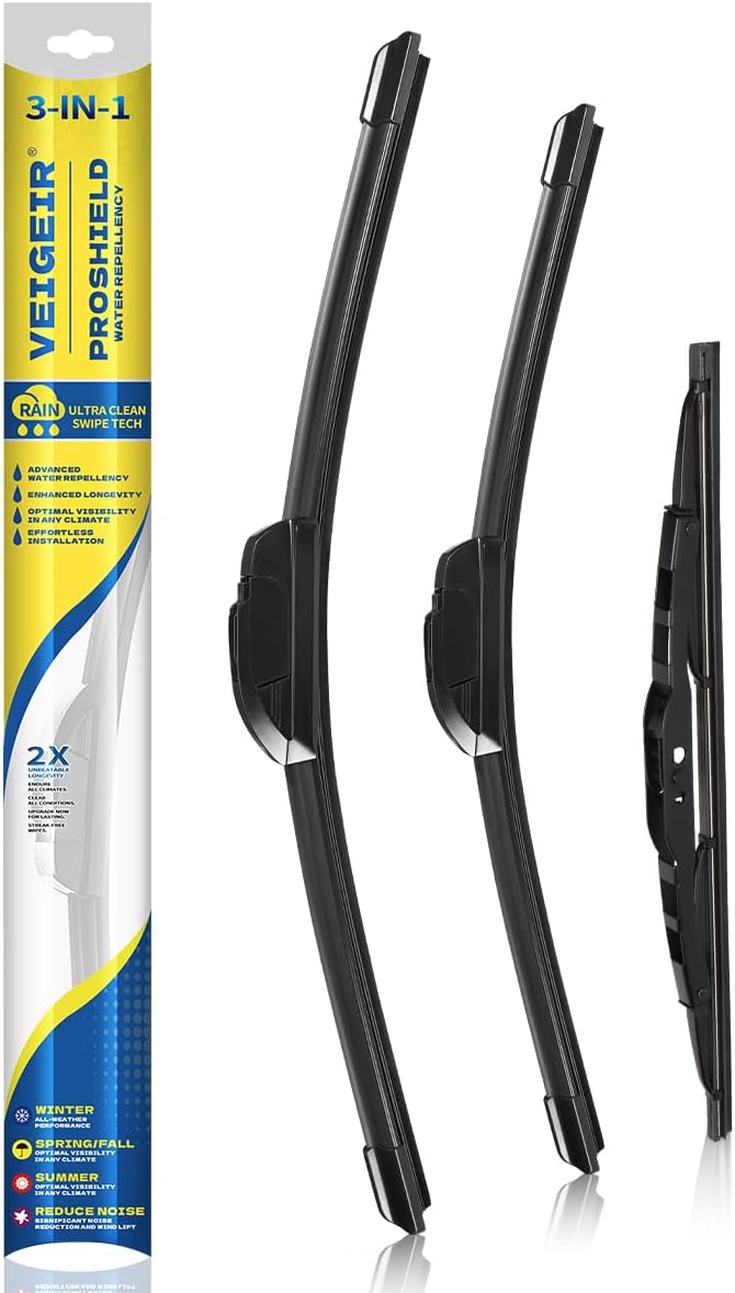 Detalle de 3-Pack Windshield Wiper Blades for Hyundai Palisade (2020–2023) – Front & Rear Set