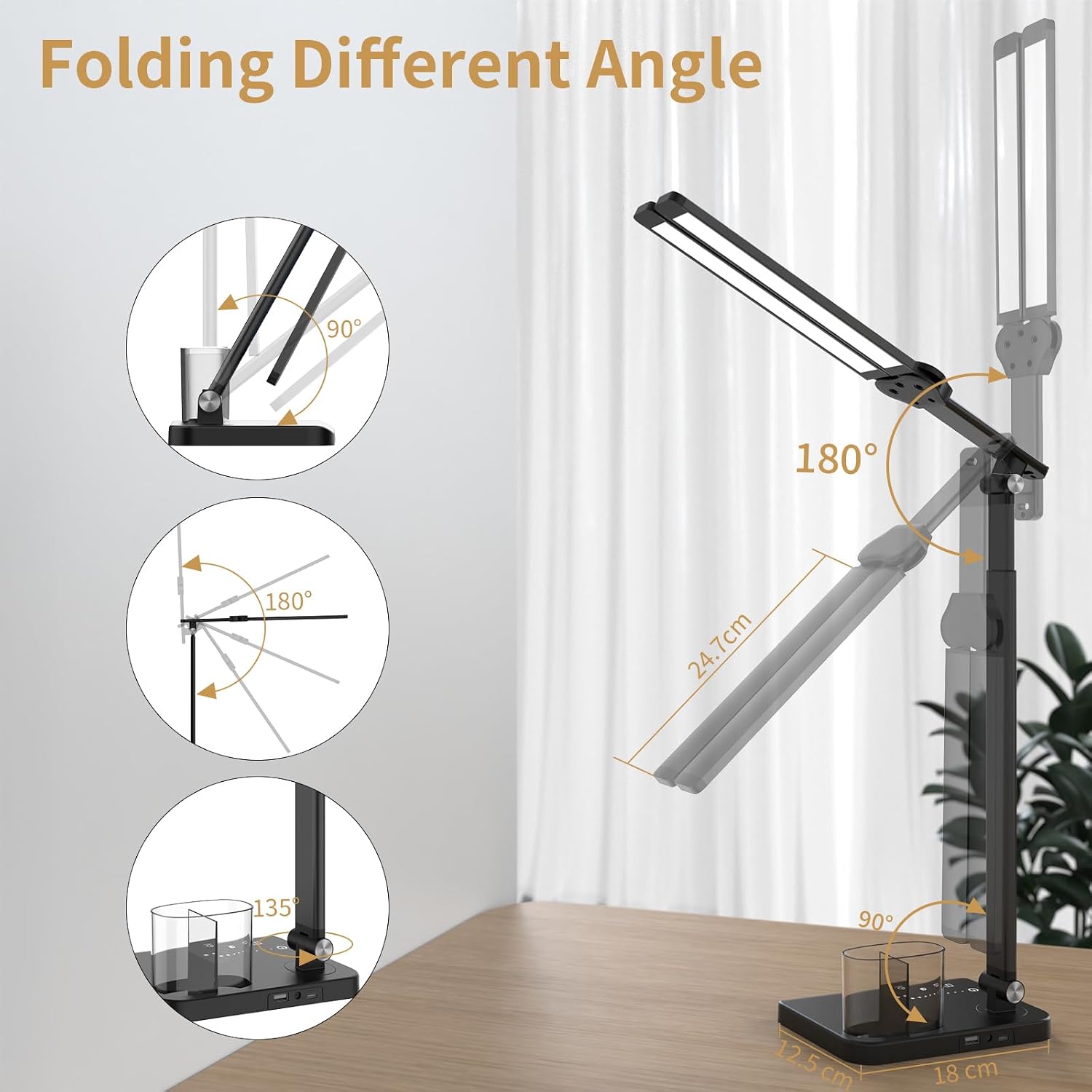 Detalle de Woputne Dual Head desk lamp 15W