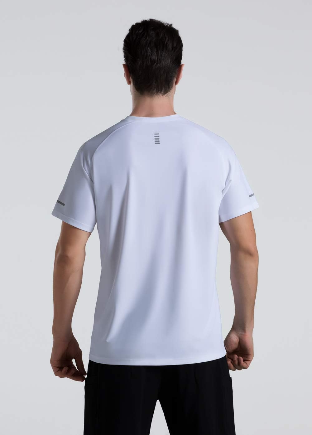 Detalle de THE GYM PEOPLE Men's Ice Silk Sports T-Shirt, UPF 50+, Quick-Dry