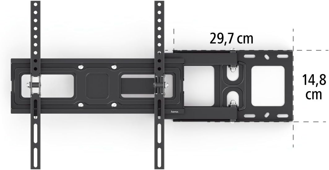 Thumbnail 6 de Hama TV-Wandhalterung schwenkbar, neigbar, ausziehbar für 32–65 Zoll (VESA 100×100 bis 400×400) bis 25 kg, schwarz