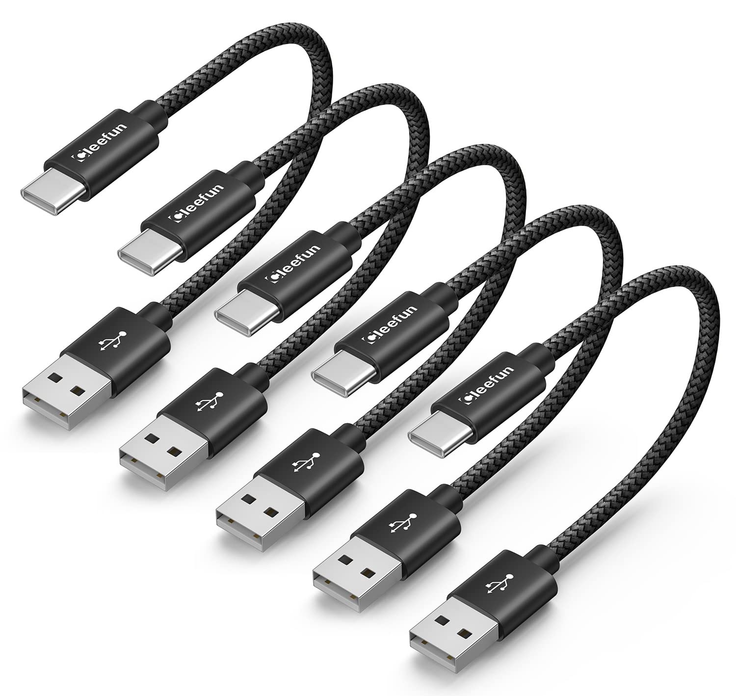 Detalle de CLEEFUN 5-Pack 30cm USB C cable