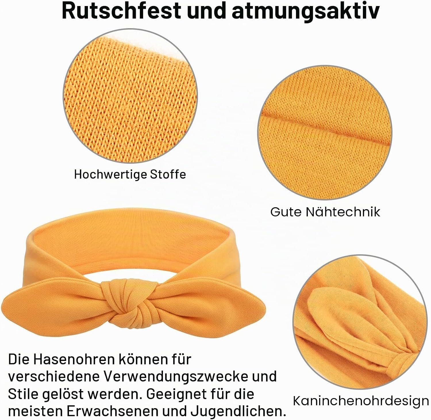 Detalle de DRESHOW 8 Stück Damen Stirnband – elastische Haarbänder mit Böhmischem Stil