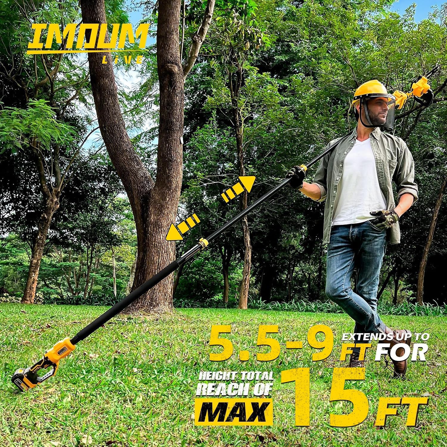 Thumbnail 5 de IMOUMLIVE Pole Saw 10-Inch