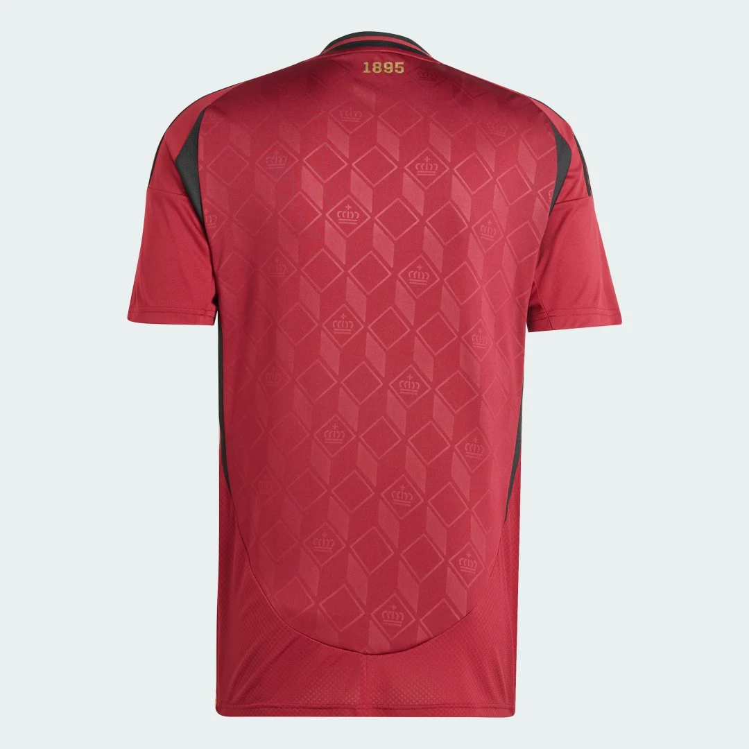 Detalle 2 de Camiseta primera equipación Bélgica 24 de Adidas – Burgundy
