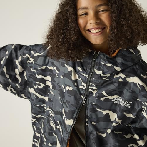 Detalle de Regatta Kids' Unisex Waterproof Changing Robe with Oversized Fleece-Lined Hooded Design