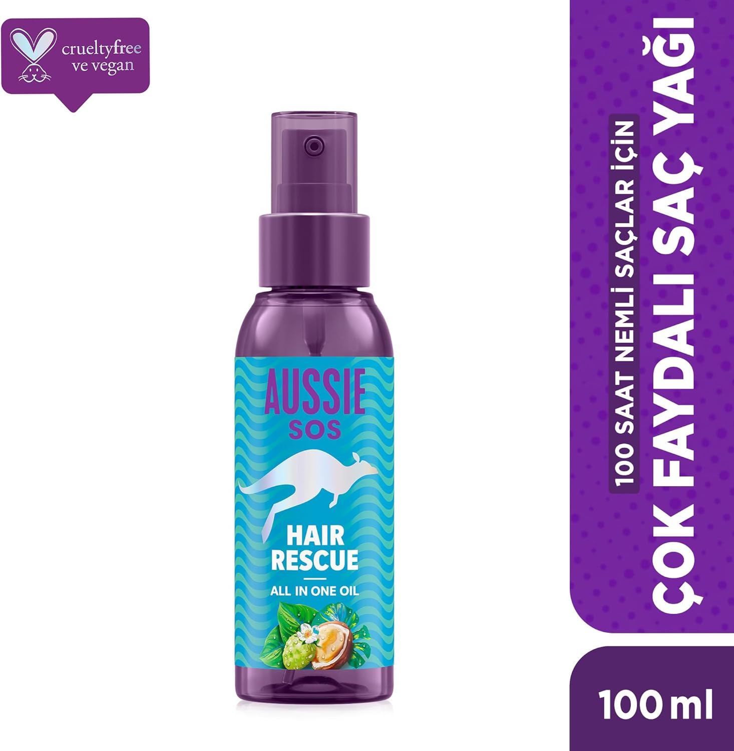 Detalle 2 de Aussie SOS Hair Rescue Aceite Capilar Vegano 100ml