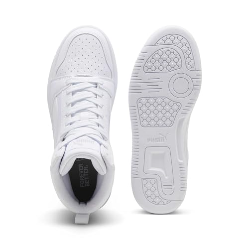 Thumbnail 4 de PUMA Rebound V6 Mid Jr – Scarpe da ginnastica unisex per bambini e ragazzi (38 EU) con tomaia sintetica e suola in gomma