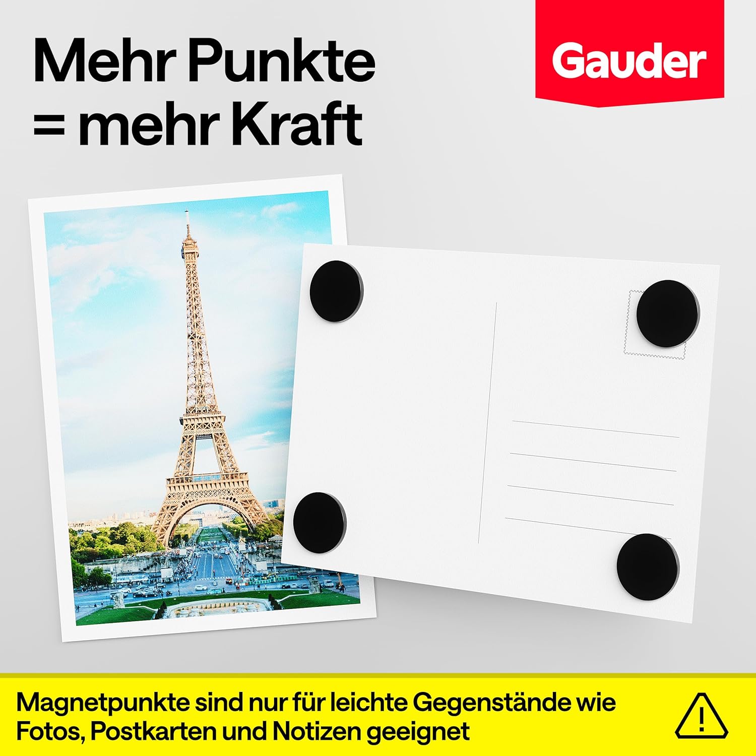 Detalle de GAUDER Magnetpunkte selbstklebend stark – Runde Magnetplättchen 20 x 2 mm, 100 Stück
