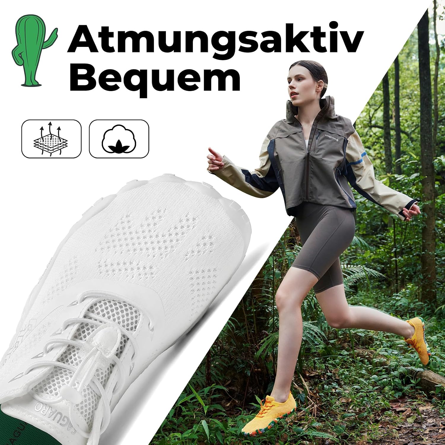 Thumbnail 1 de SAGUARO Barfußschuhe Unisex – Outdoor, Zero-Drop, Zehendesign, Gr. 36–48