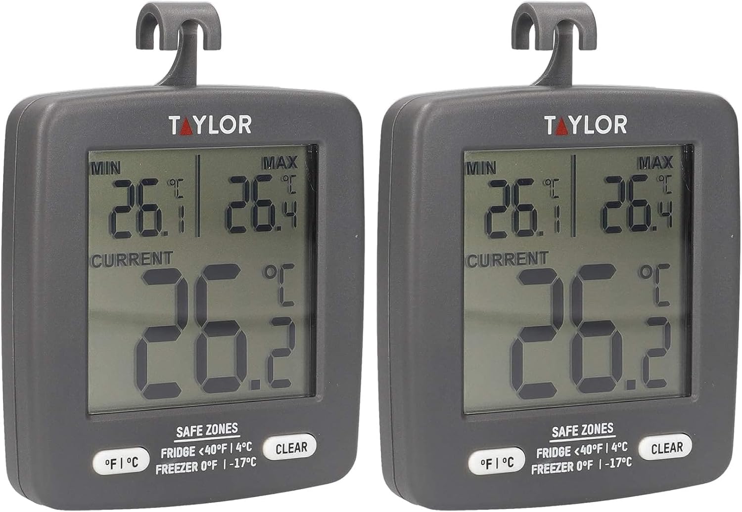 Thumbnail 6 de Taylor Pro Thermomètre Numérique pour Réfrigérateur et Congélateur – affichage Min/Max, 7,5 x 8 cm, plastique