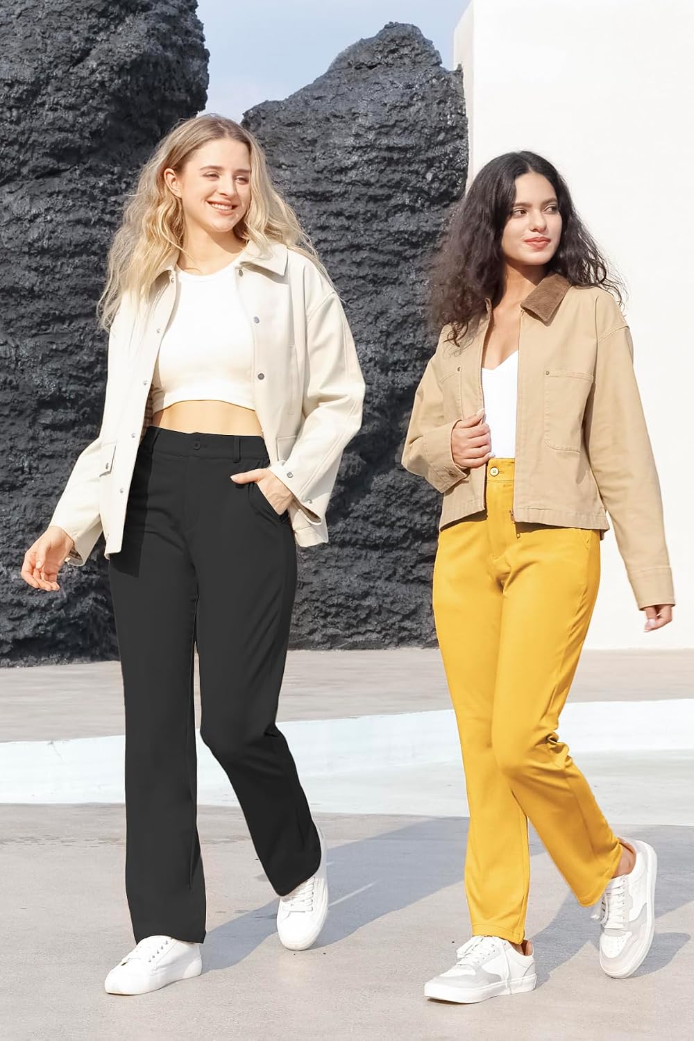 Thumbnail 4 de Bamans Dress Pants Women High-Waisted Tummy Control