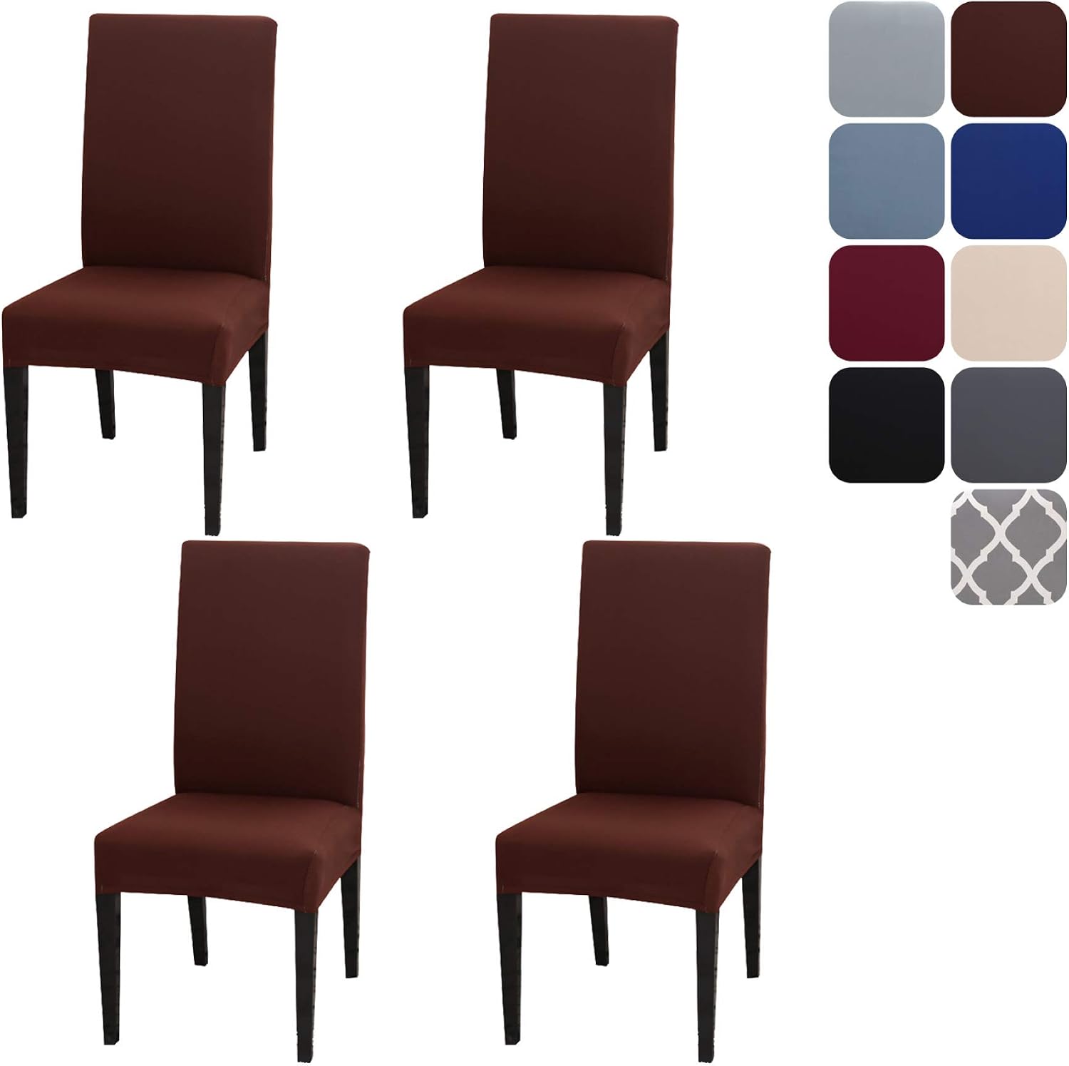 Detalle de Housse de chaise extensible 45–65 cm lot 4 ou 6