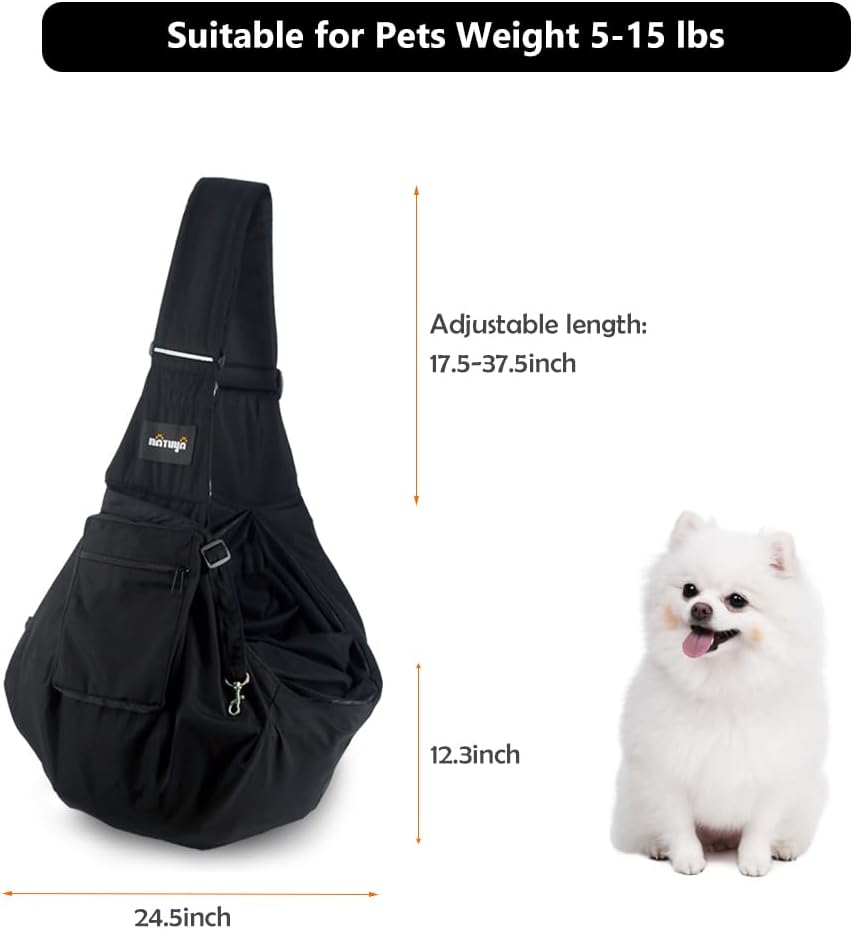 Detalle de NATUYA Dog Sling Puppy Carrier 5-15 lbs