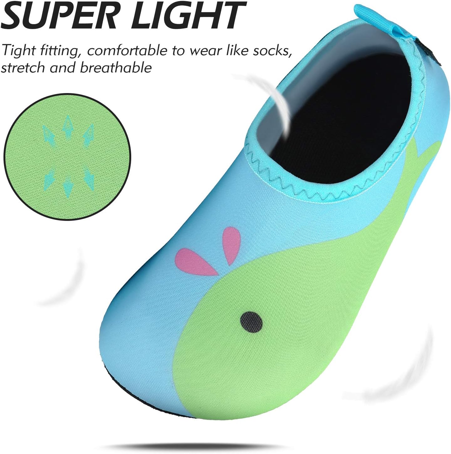 Thumbnail 3 de SAGUARO Kinder Badeschuhe – Aquaschuhe für Mädchen und Jungen, Schnell Trocknend, 21–35 EU