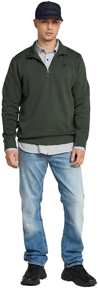 Detalle de G-STAR Men's Premium Core Half Zip Sweater