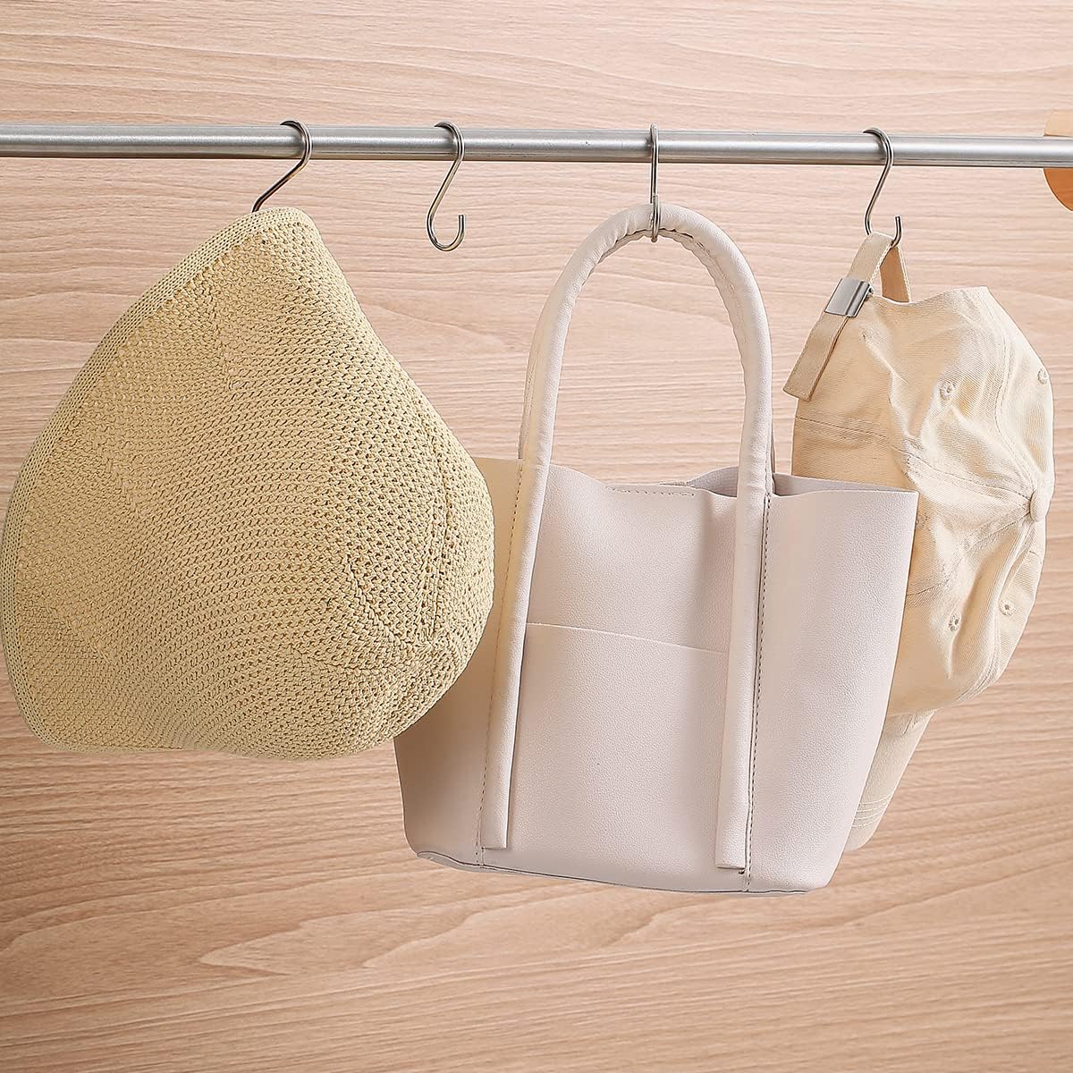 Detalle de Evanda Crochets en S en acier inoxydable (lot de 30) pour suspendre ustensiles et accessoires