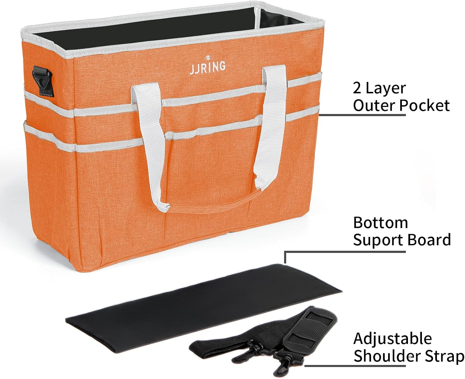 Thumbnail 4 de JJRING Craft Organizer Tote Bag (Large) with 16 Pockets for Art, Sewing, School, and Office Supplies