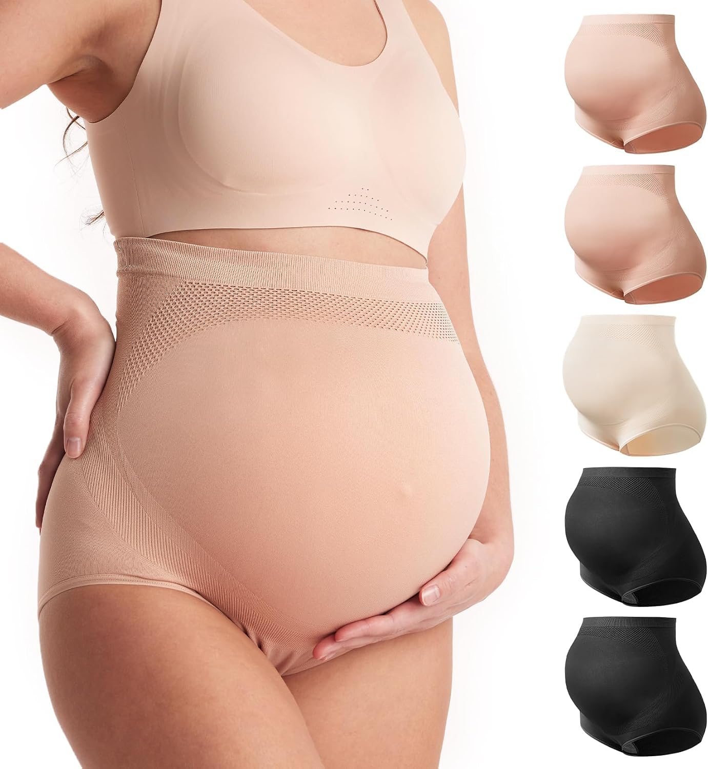 Imagen de momcozy Women's Maternity High Waist Underwear: Comfort, Support, and Breathability During Pregnancy en OfertitasTOP