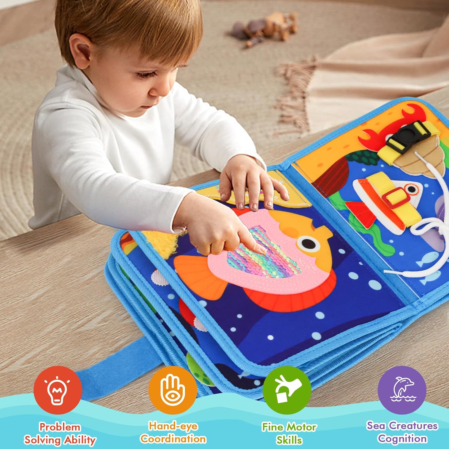 Detalle 2 de LZDMY Libro Montessori para Niños 1 2 3 Años