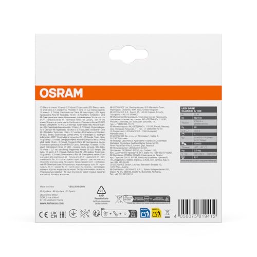Thumbnail 6 de OSRAM Lampada LED E27 13 W Warm White – confezione da 3 unità, Base Clas