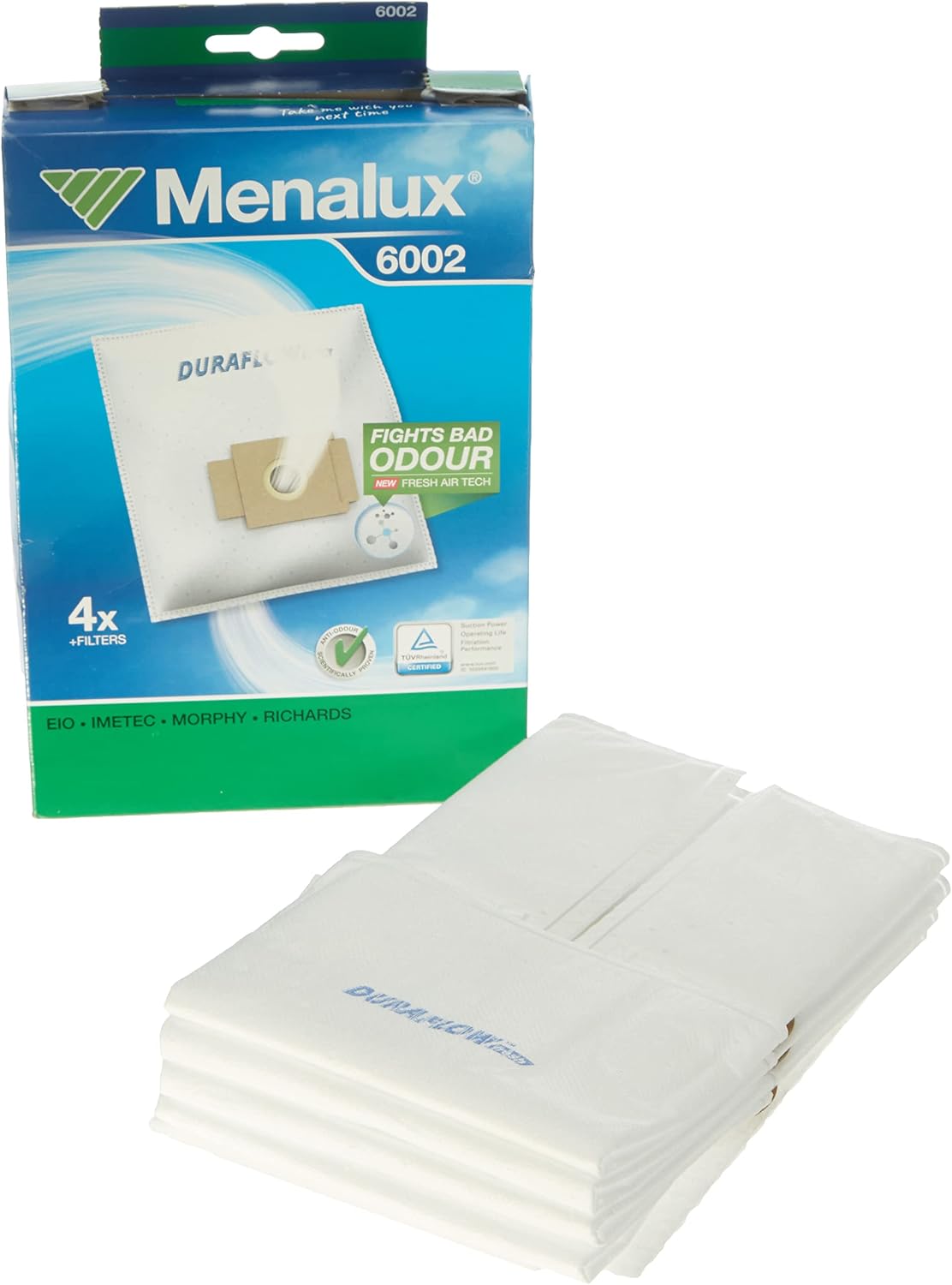 Detalle de Menalux 3101 MP dammsugarpåsar i syntet med anti-luktfunktion